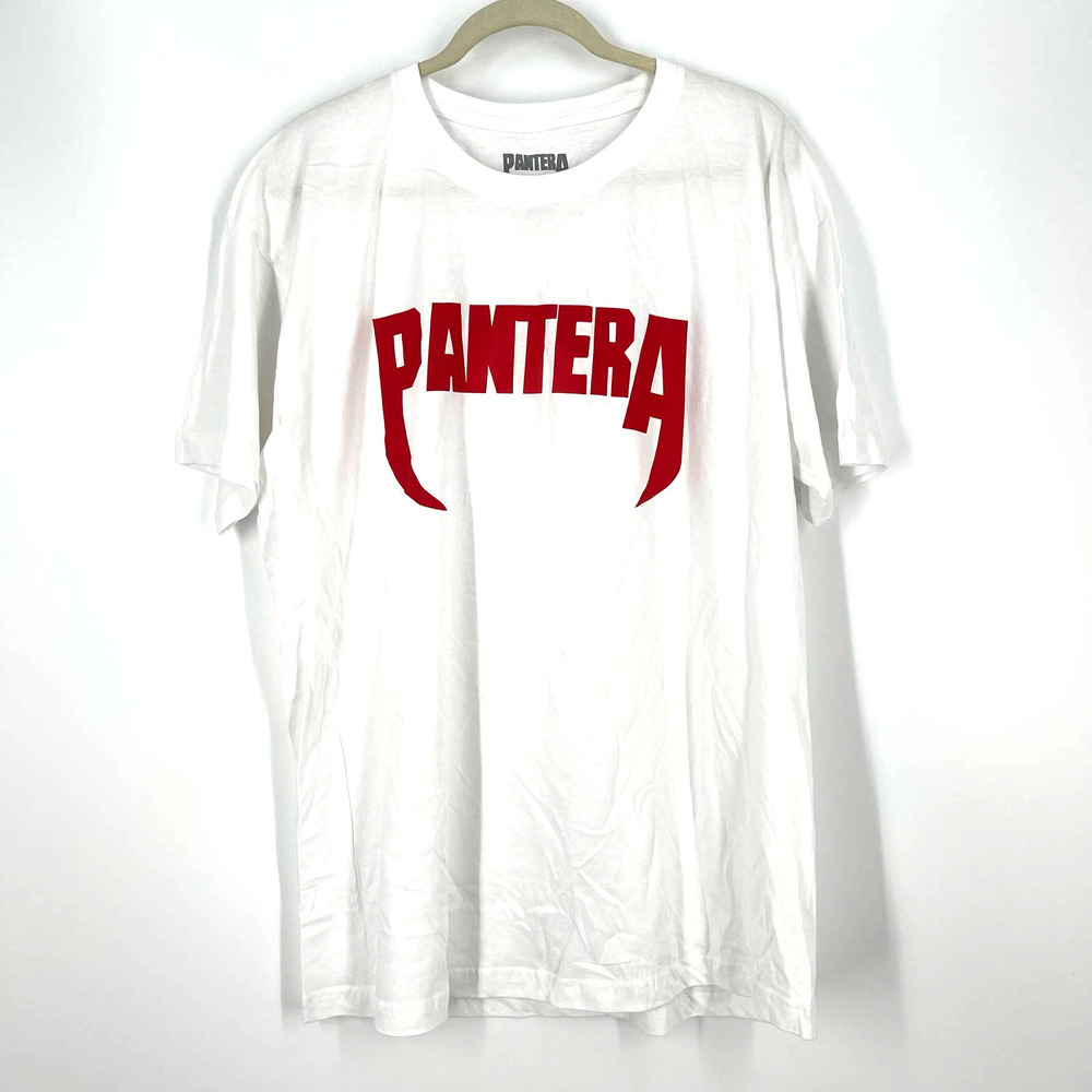 Pantera‎ White Band Tee 100% Cotton T-Shirt Size 2XL NWOT